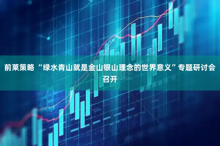 前莱策略 “绿水青山就是金山银山理念的世界意义”专题研讨会召开